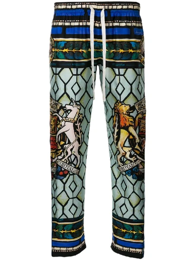 Dolce & Gabbana Pyjama Bottoms In Royal King Print In Multicolour