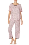 Kate Spade Dot Print Pajamas In Pink Dot