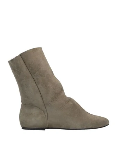 Isabel Marant Ankle Boots In Khaki