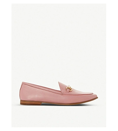 Dune Guiltt Leather Loafers In Pink-leather