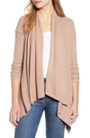 B Collection By Bobeau Amie Waterfall Knit Cardigan In Roebuck