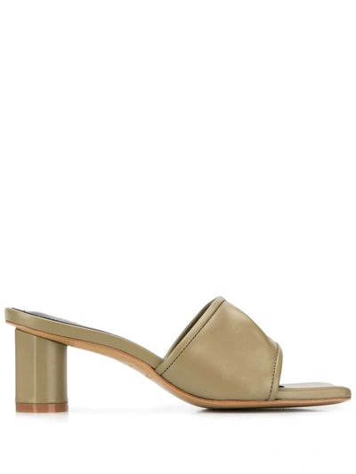 Salondeju Volure 50 Sage Green Leather Mules