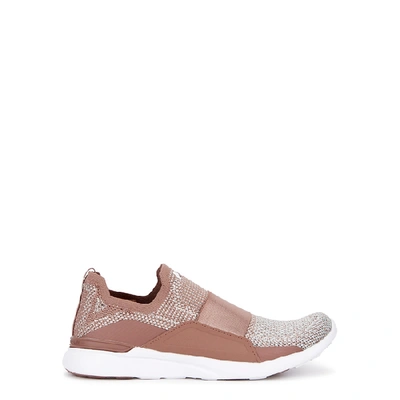 Apl Athletic Propulsion Labs Techloom Bliss Stretch-knit Sneakers In Pink