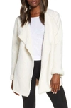 Ugg Abriana Fleece Lined Cardigan In Cream Heather