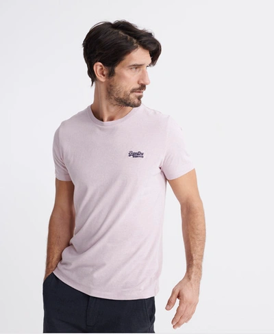 Superdry Men's Organic Cotton Orange Label Vintage T-shirt Pink / Chalk Pink  Feeder - Size: M | ModeSens