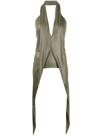 Rick Owens Wishbone Alter Topwear In Taupe Viscose