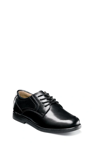Florsheim Toddler, Little And Big Boy Midtown Plain Toe Oxford, Jr. Shoes In Black Leather