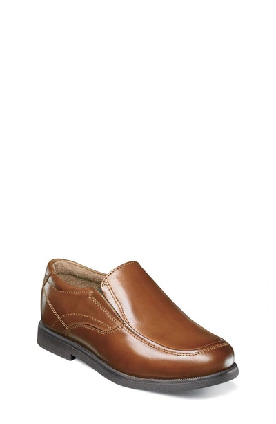 Florsheim Kids' Toddler, Little And Big Boy Bogan, Jr Ii Slip On Uniform Shoe In Cognac