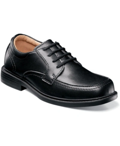Florsheim Little Boy Billings Jr Ii Plain Toe Oxford Uniform Shoe In Black
