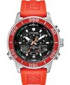 Citizen Eco-drive Men's Promaster Sailhawk Analog-digital Orange Polyurethane Strap Watch 44mm