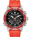 Citizen Eco-drive Men's Promaster Sailhawk Analog-digital Orange Polyurethane Strap Watch 44mm In Black/orange