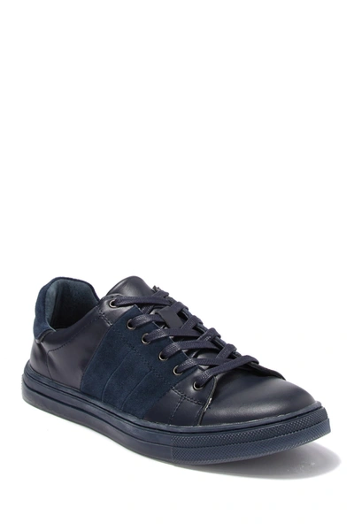 Badgley Mischka Finley Leather & Suede Sneaker In Navy