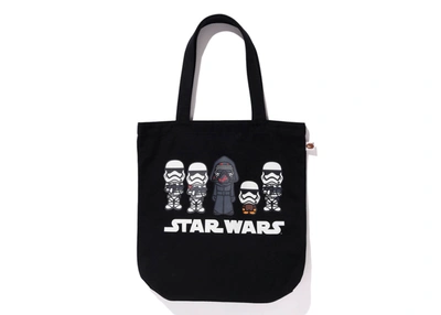 Pre-owned Bape  X Star Wars Kylo Ren Tote Bag Black