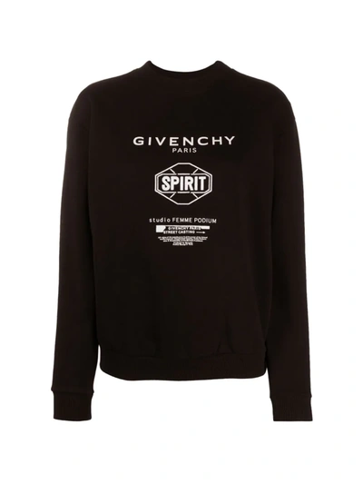 Givenchy Logo Sweatshirt In Black