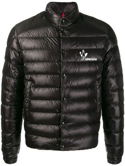 Moncler Men's Alton Snap-front Puffer Coat In Black | ModeSens