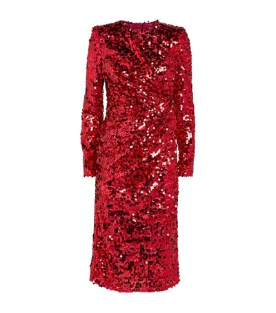 Dolce & Gabbana Sequin Midi Dress