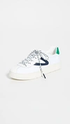 Tretorn Women's Hayden Low-top Sneakers In Vintage White/ Night/ Green