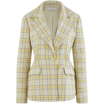 Rejina Pyo Edith Jacket In Yellow Brown