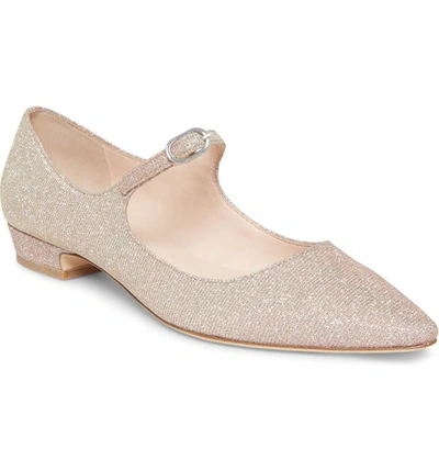 Kate Spade Women's Mallory Glitter Mary Janes In Pale Pink