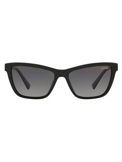 Versace Studded Cat-eye Acetate Sunglasses In Grey