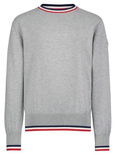 Moncler Kids Pullover For Boys In Grey