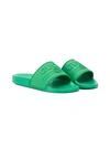 Gucci Kids' Embossed Logo Rubber Slide Sandals In Var. Uni