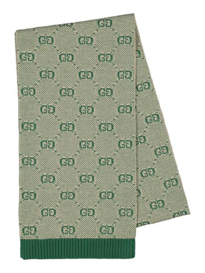 Gucci Kids Scarf Piquina For Girls In Green