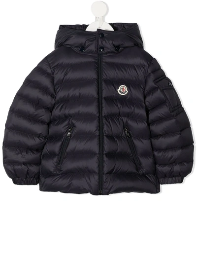 Moncler Baby Jules Quilted Down Coat In Blue