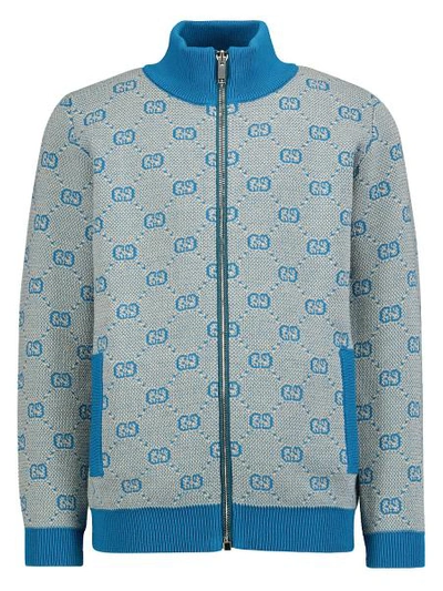 Gucci Kids Cardigan For Boys In Blue