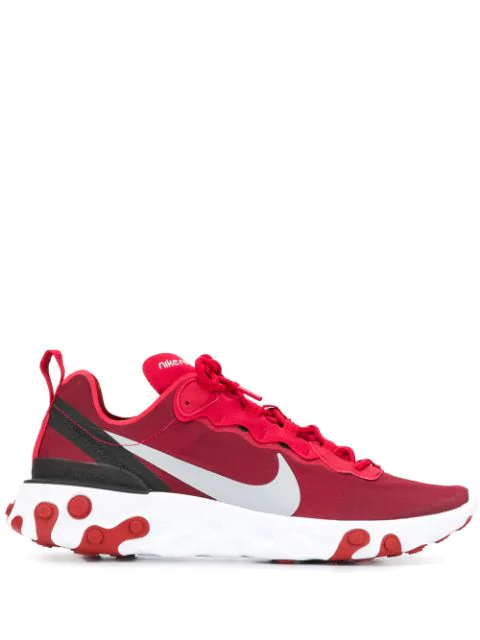 nike react 55 red and white