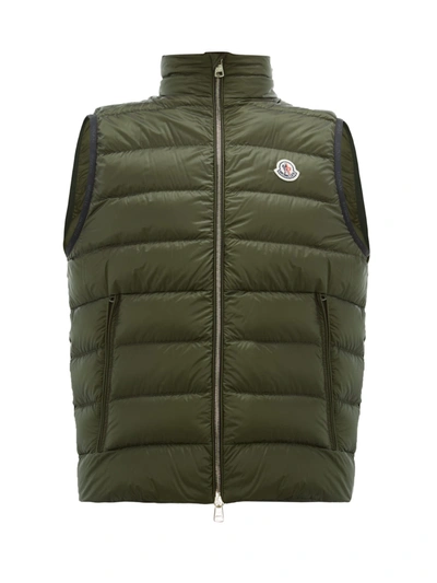 Moncler Iori Quilted Down Gilet In Blue