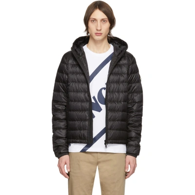 Moncler Rook Hooded Quilted Down Shell Jacket In Black