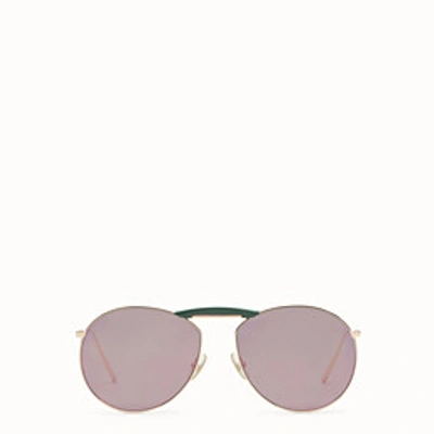 Fendi Ff 0368/s Sunglasses In Ddb/ap Gold Copper