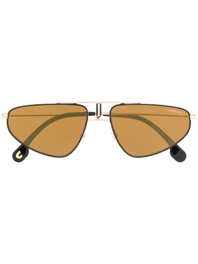 Carrera Gold Metal Triangle Sunglasses