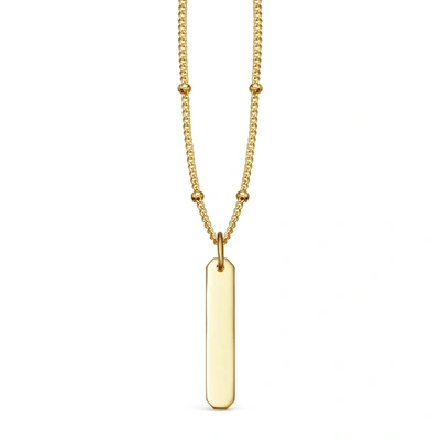 Missoma Round Vertical Bar Necklace 18ct Gold Plated Vermeil