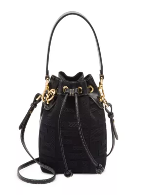 fendi black bucket bag