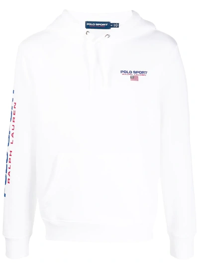 Polo Ralph Lauren Polo Sport Hooded Sweatshirt In White