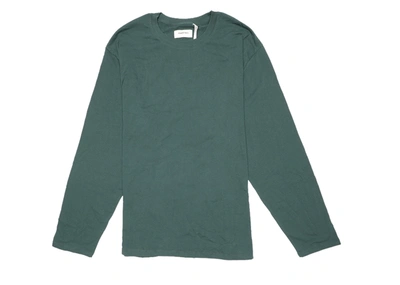 Pre-owned Fear Of God  Essentials Boxy Graphic Long Sleeve T-shirt Green