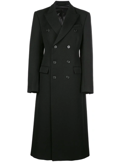 Wardrobe.nyc X The Woolmark Company Release 05 Double-breasted Coat In Black