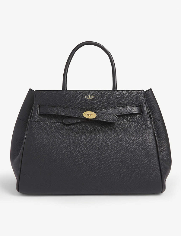 mulberry bayswater grained leather tote