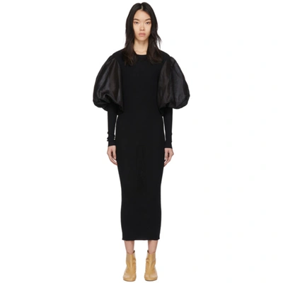 Totême Vignola Stretch-knit Midi Dress In 200 Black