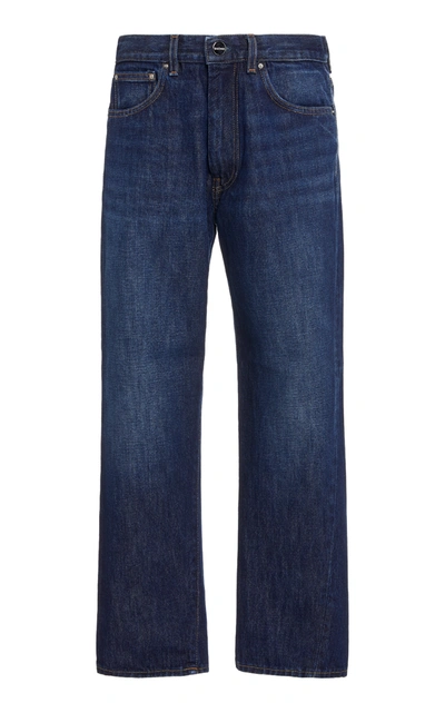 Totême Original Rigid Mid-rise Straight-leg Jeans In Dark Wash