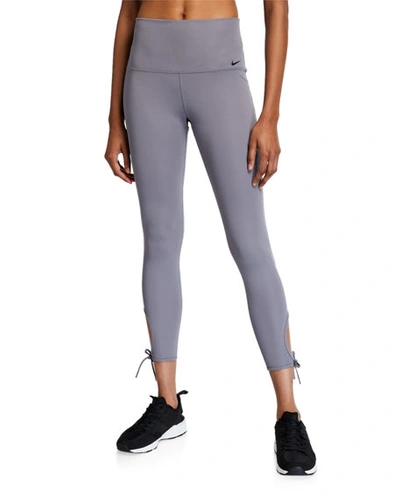Nike W Nk Yoga Collection Tight 7 In Gray/black
