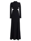 A.l.c Gabriela Cutout Long-sleeve Gown In Black