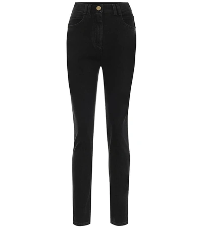 Balmain High-rise Jeans Skinny Black Trousers