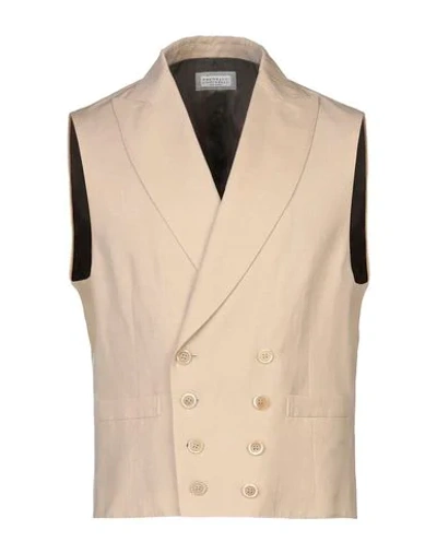 Brunello Cucinelli Vests In Beige