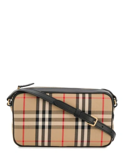 Burberry Vintage Check Shoulder Bag In Neutrals