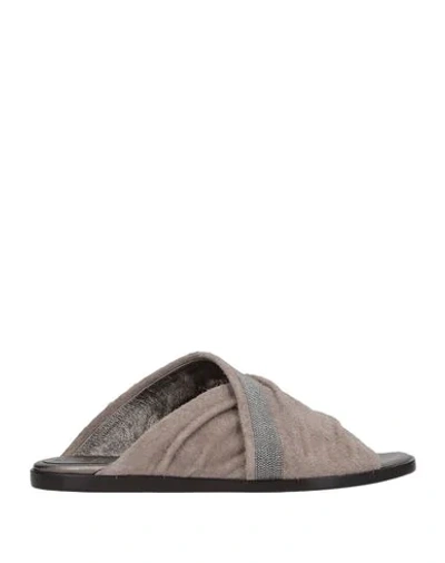 Brunello Cucinelli Sandals In Grey