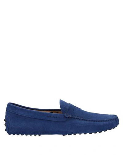 Tod's Loafers In Bright Blue