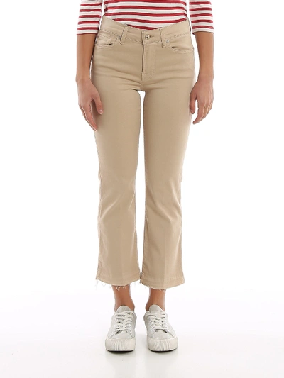 7 For All Mankind The Ankle Flare Jeans In Beige